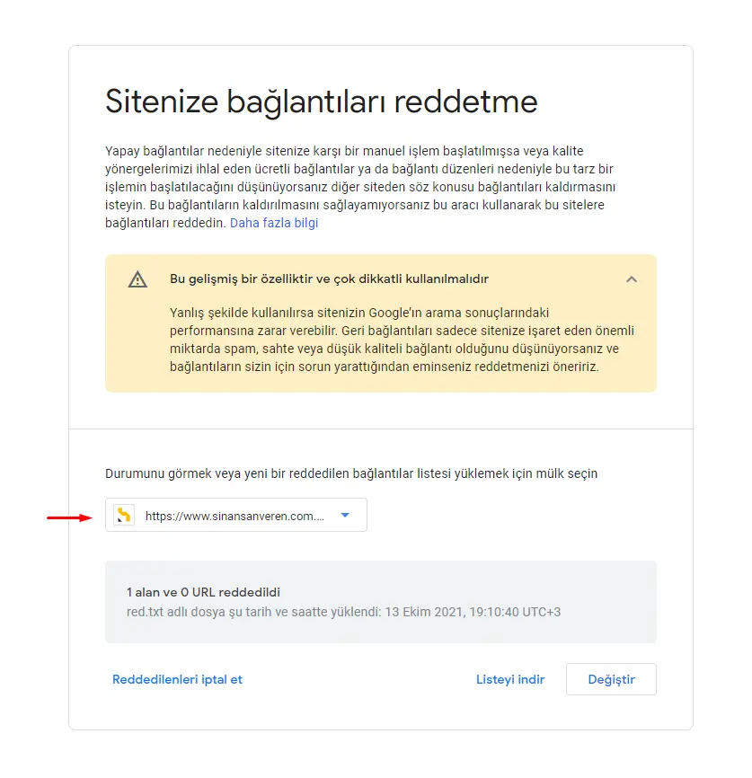 Google Disavow